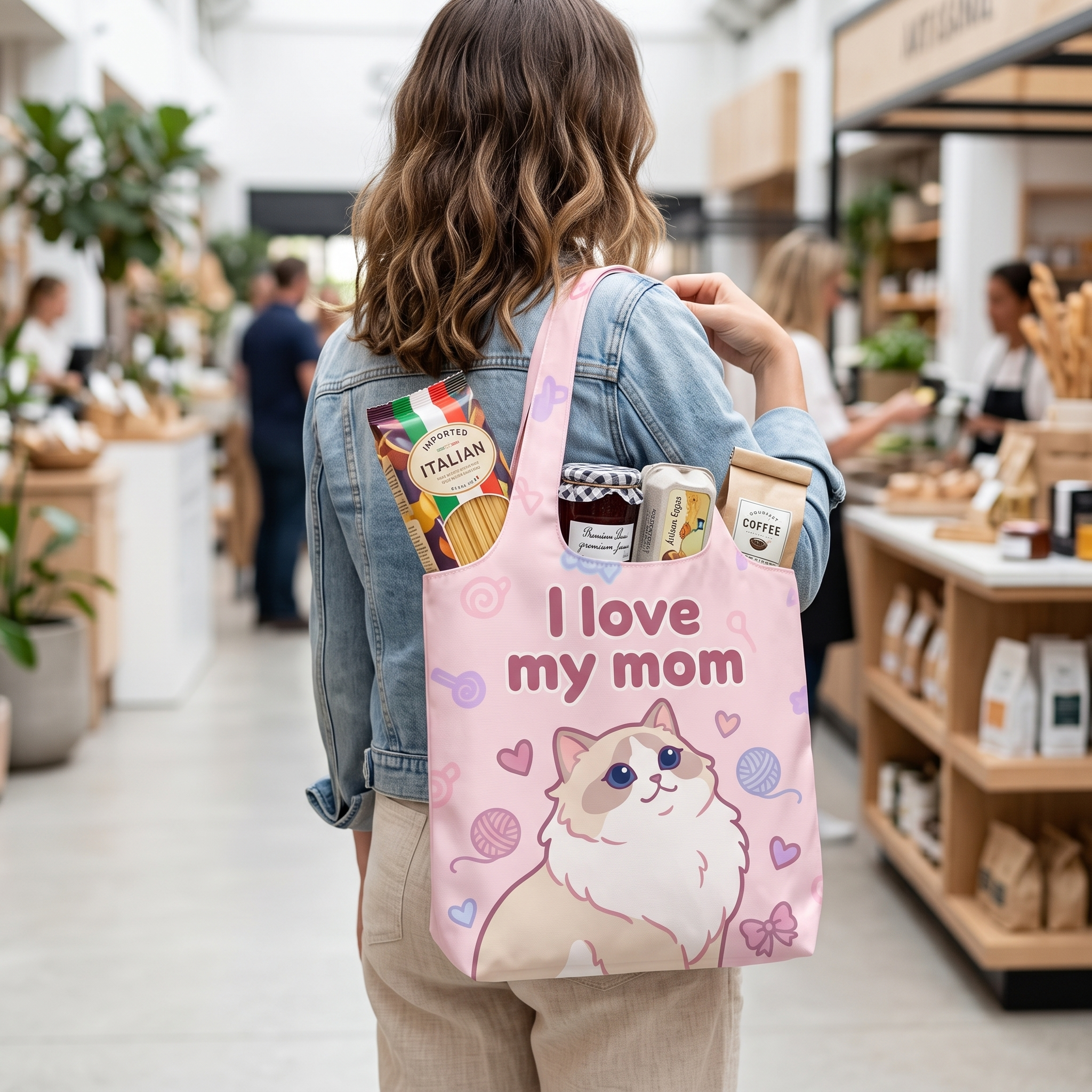 Custom Canvas Bag with Pet Design