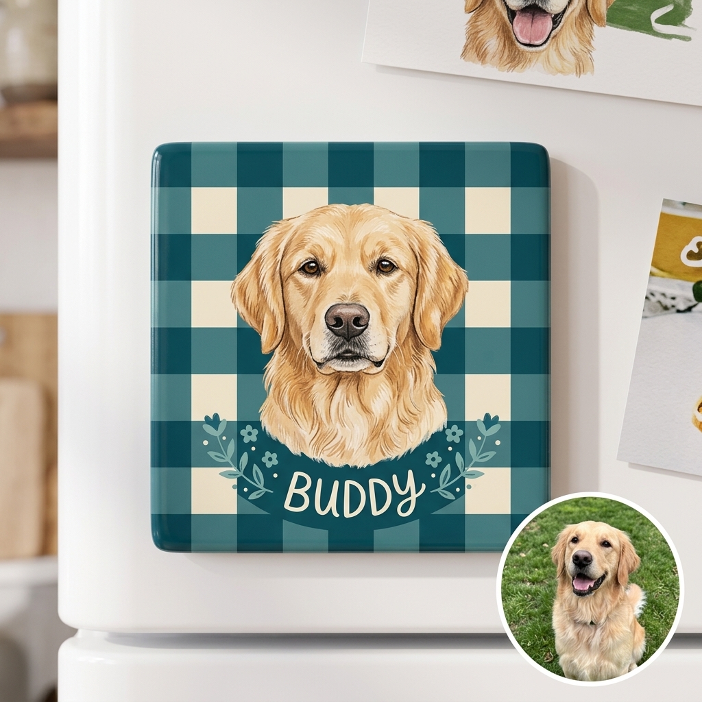Custom Pet Fridge Ceramic Magnets