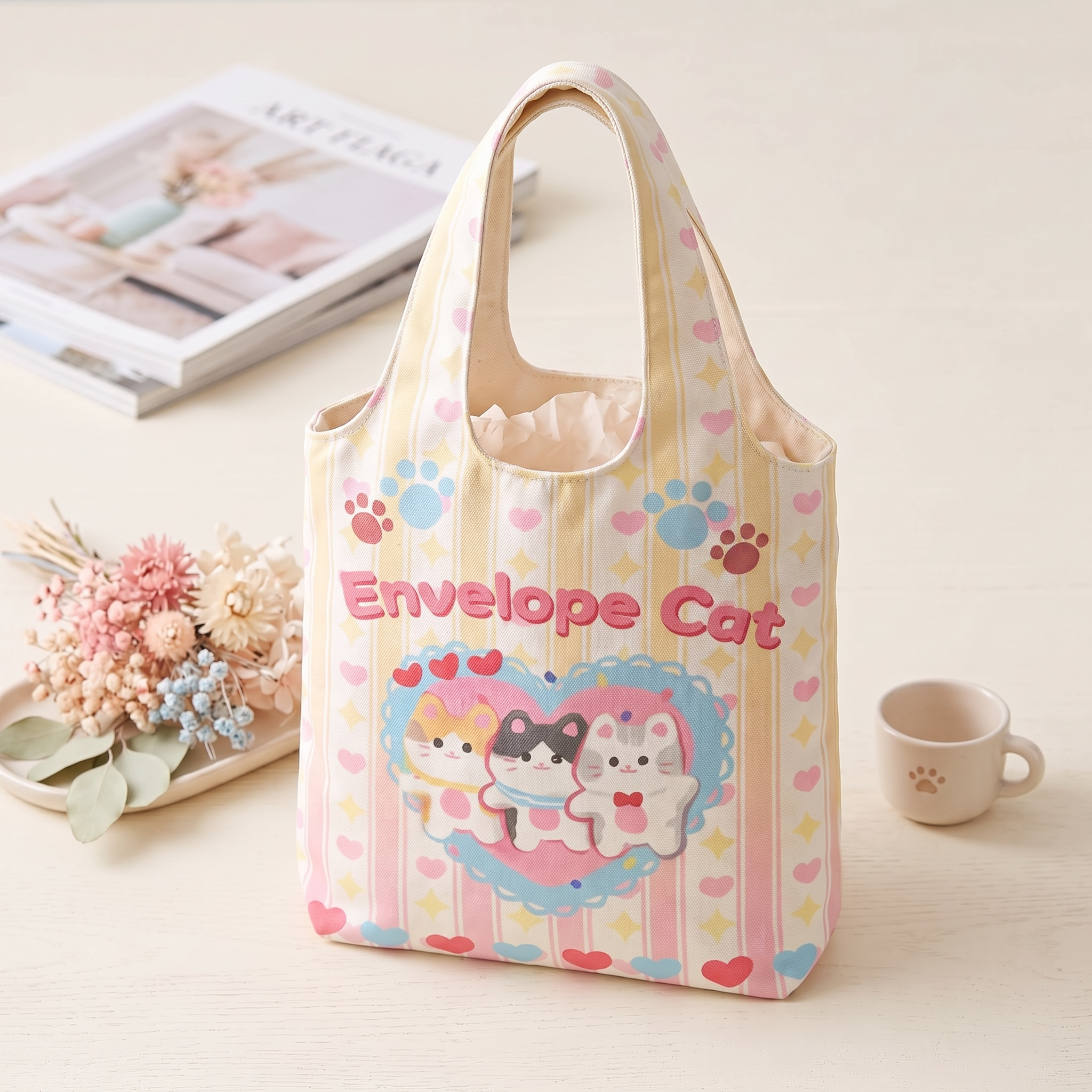 Custom Canvas Bag with Pet Design
