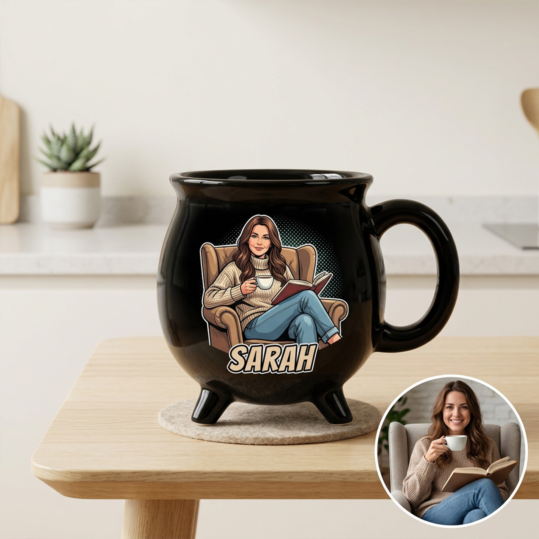 Custom Ceramic Coffee Mug with Photo
