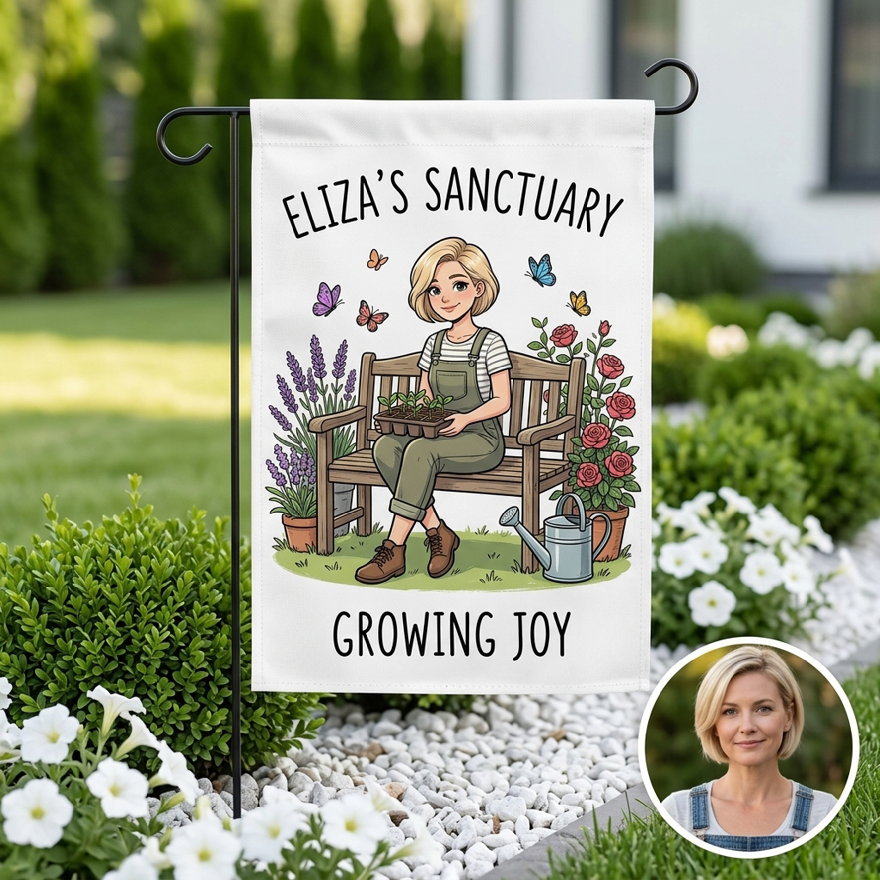 Custom Garden/Autumn/Winter Themed Banner Flags