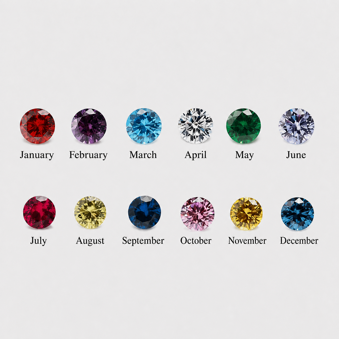 Personalized Sterling Silver Elegant Birthstone Ring