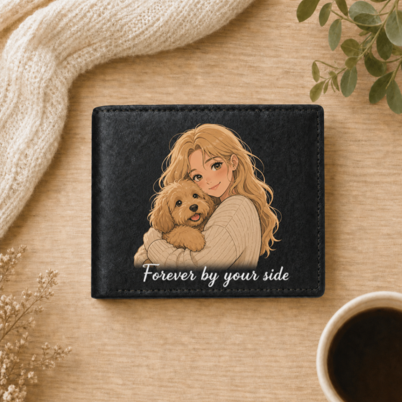 Personalized Photo Mens Leather Wallet