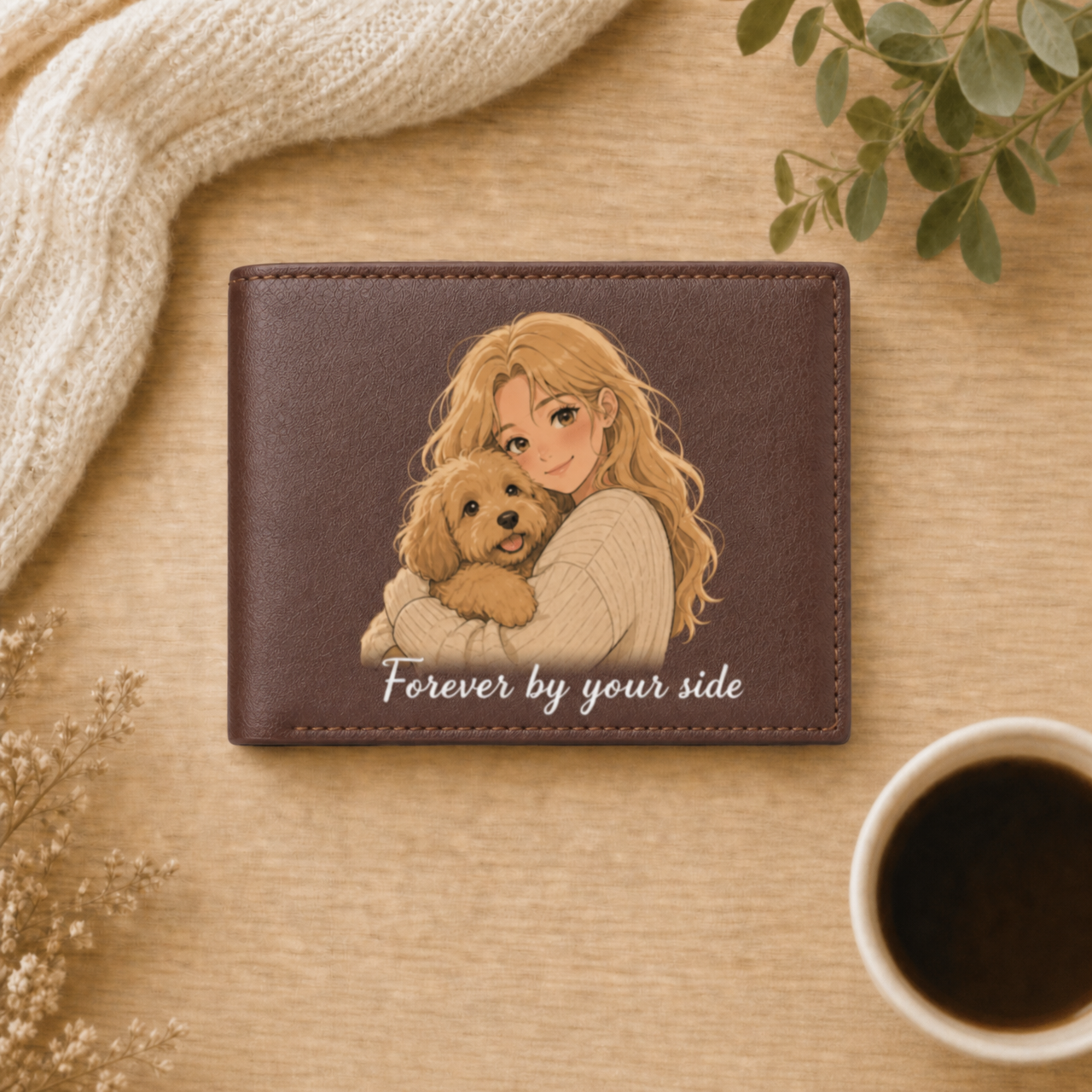 Personalized Photo Mens Leather Wallet