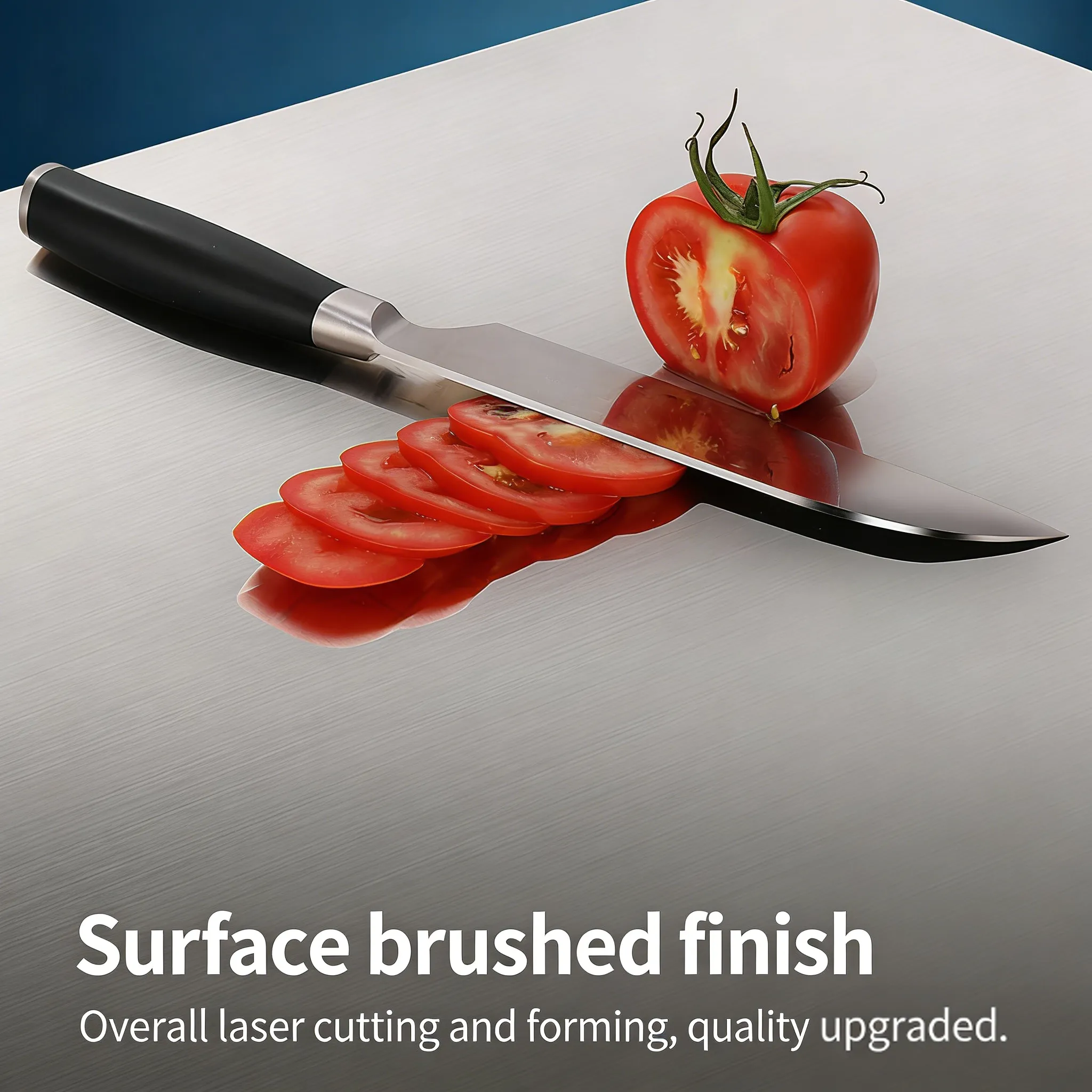 🔪Stainless Steel Cutting Board: Protect your family’s health with a non-porous, odor-resistant surface that never cracks.