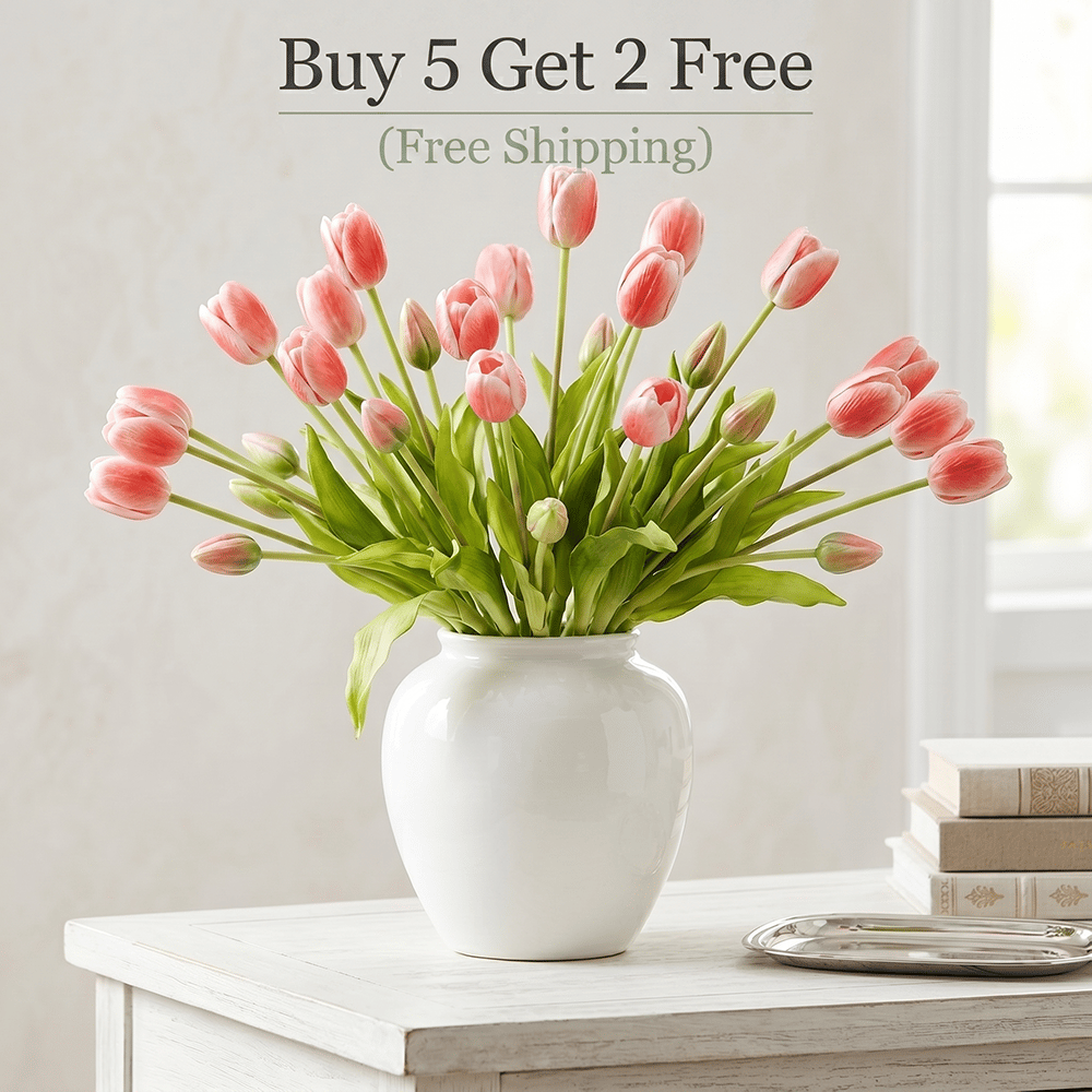 🌷 Lifelike Tulip Bouquet Décor for Every Space 3