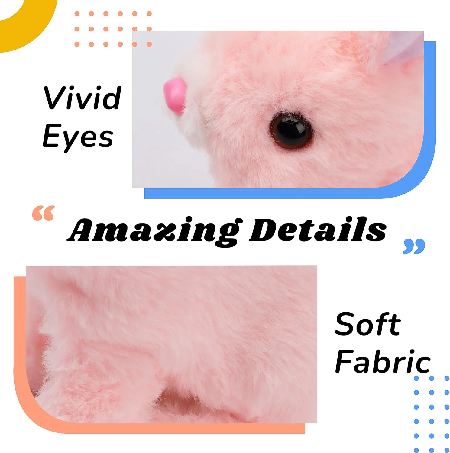 🐰 Interactive rabbit plush toy with 🎁 3D Printed Easter Bunny Egg Fidget Toy