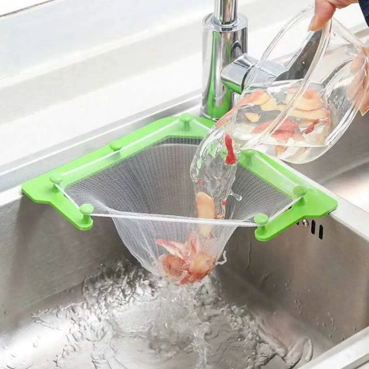 No-Mess Corner Sink Strainer Kit