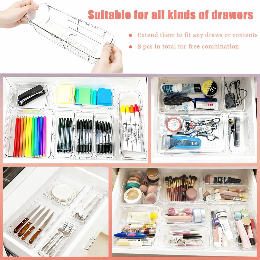 🧩 Expandable Drawer Organizer