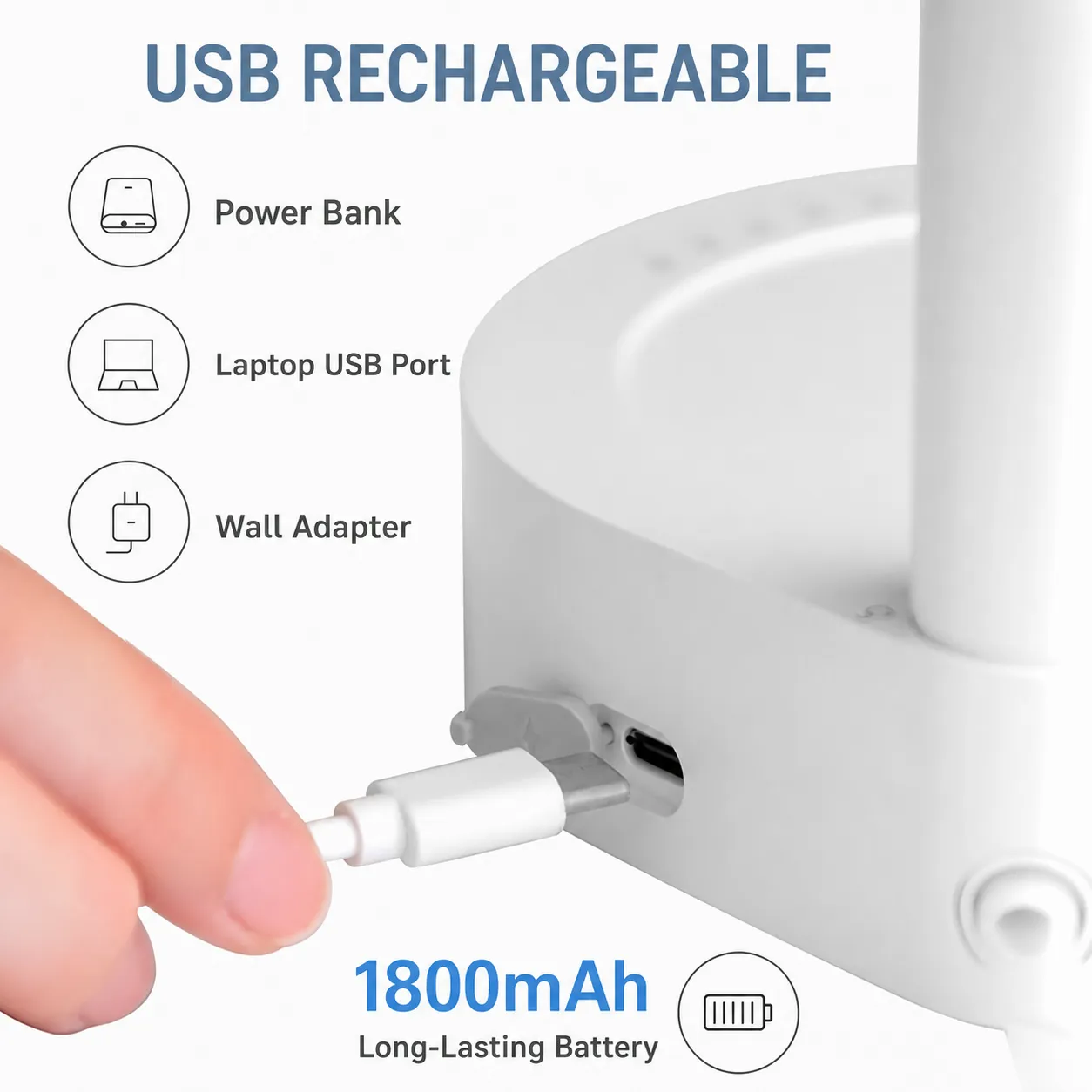 One-Touch Rechargeable Tabletop Water Dispenser