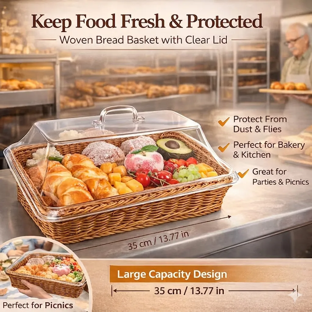 Woven Serving Basket: Display your pastries beautifully while keeping them fresh and protected from outdoor pests. 🥐