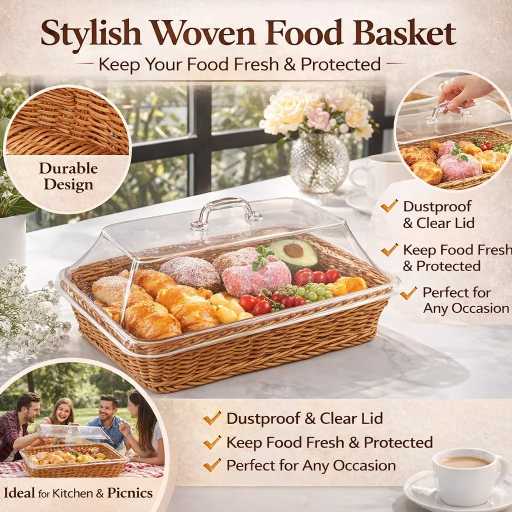 Woven Serving Basket: Display your pastries beautifully while keeping them fresh and protected from outdoor pests. 🥐