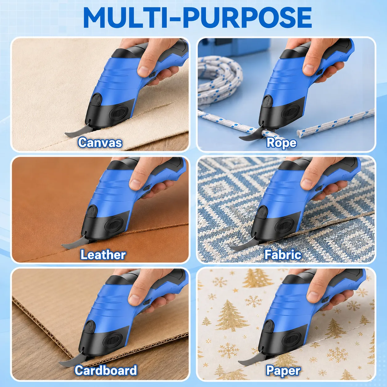 Cut Faster Cordless Electric Scissors