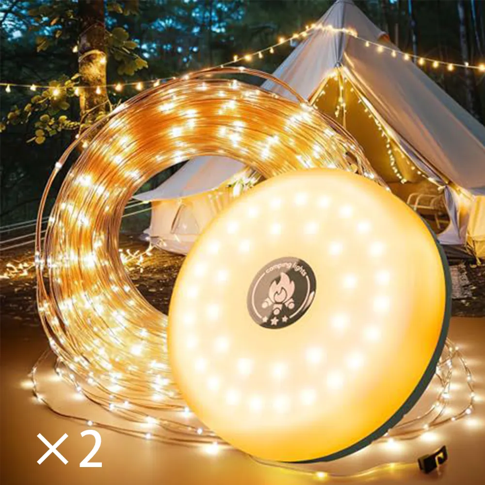 4-in-1 Camping String Lights: Light up your entire campsite and keep your devices charged with one portable unit ⛺