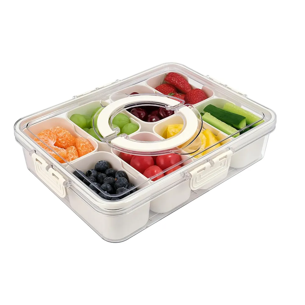 🍓 Snackle Box Container with Lid & Handle