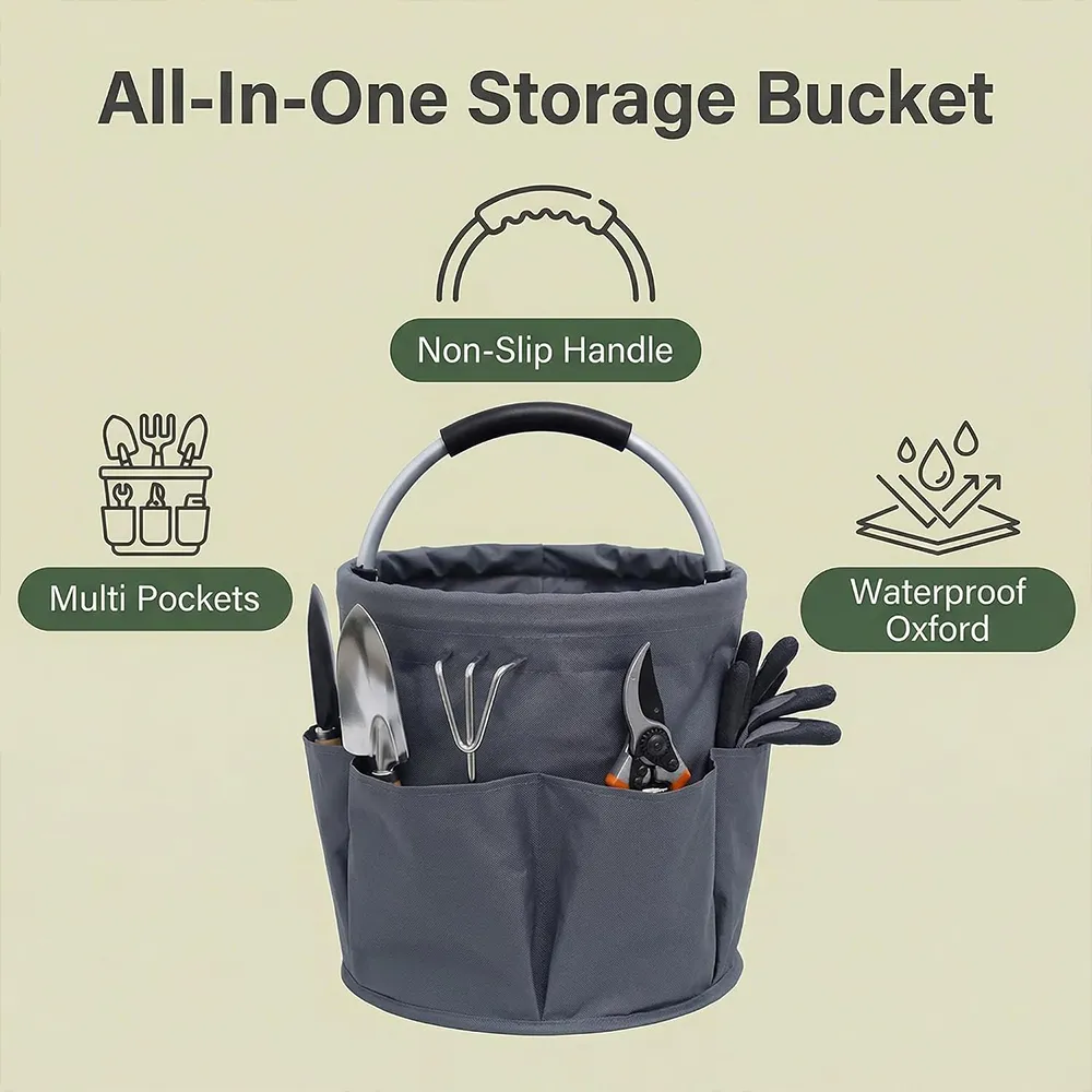 🧺 Collapsible Cleaning Caddy with Handle – Foldable Storage Organizer