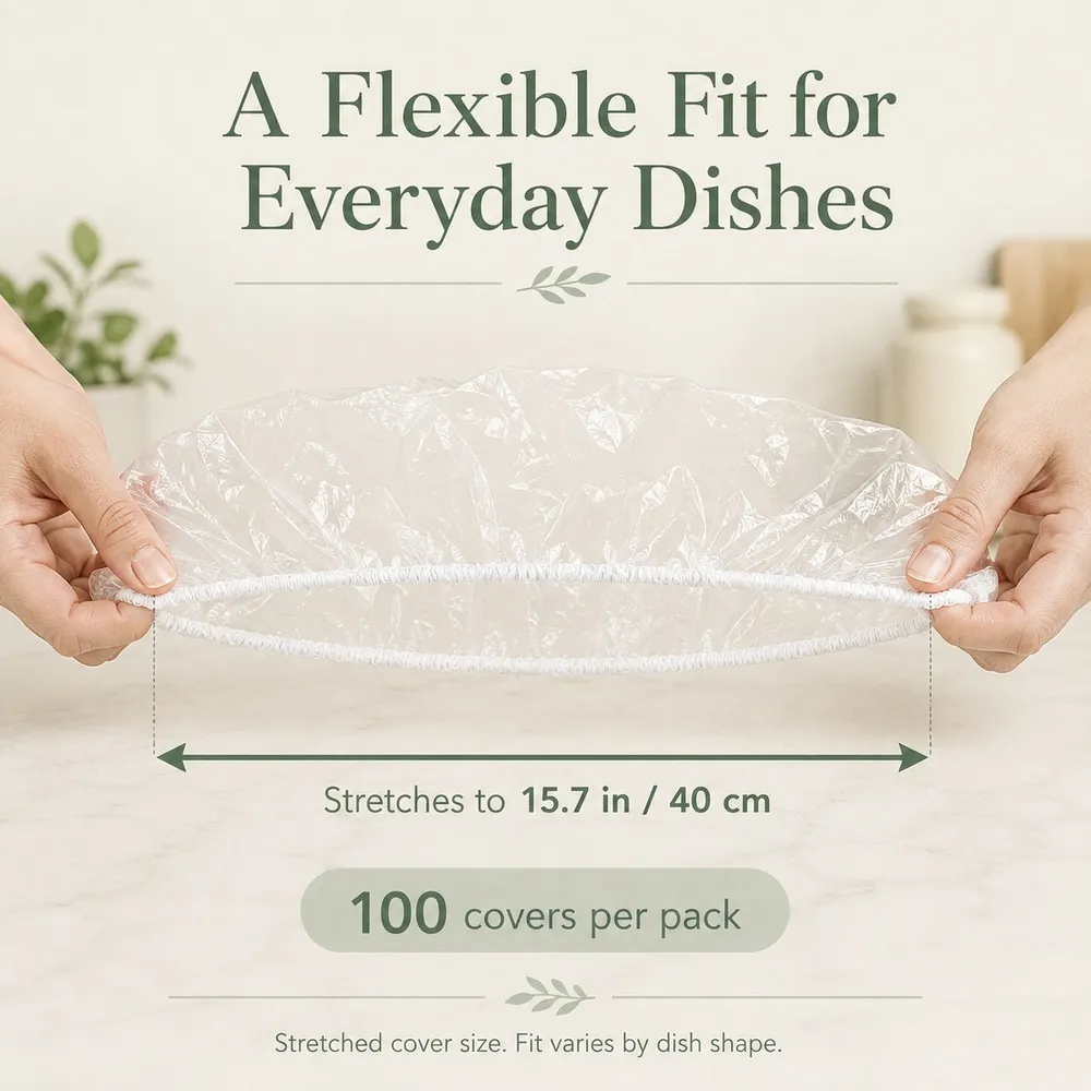 Quick-Cover Elastic Food Covers