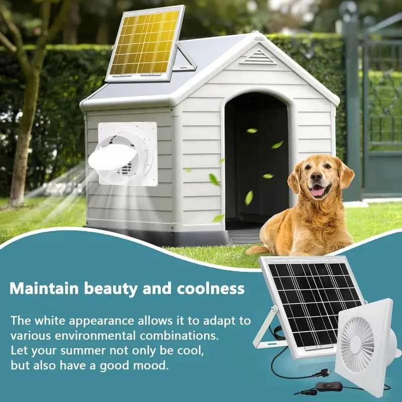 4-Inch Solar-Powered Exhaust Fan Kit