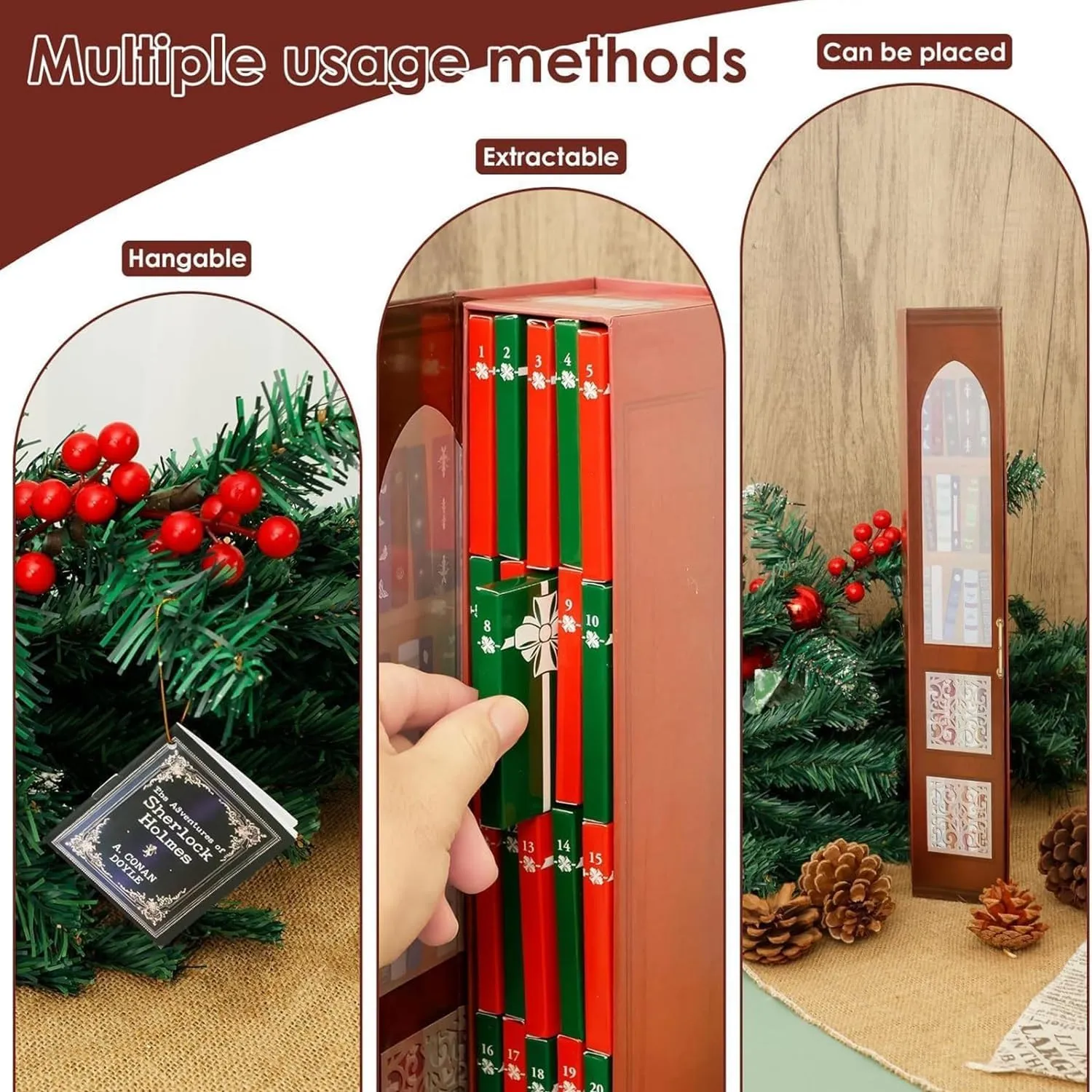 25-Day Mini Book Ornament Advent Calendar
