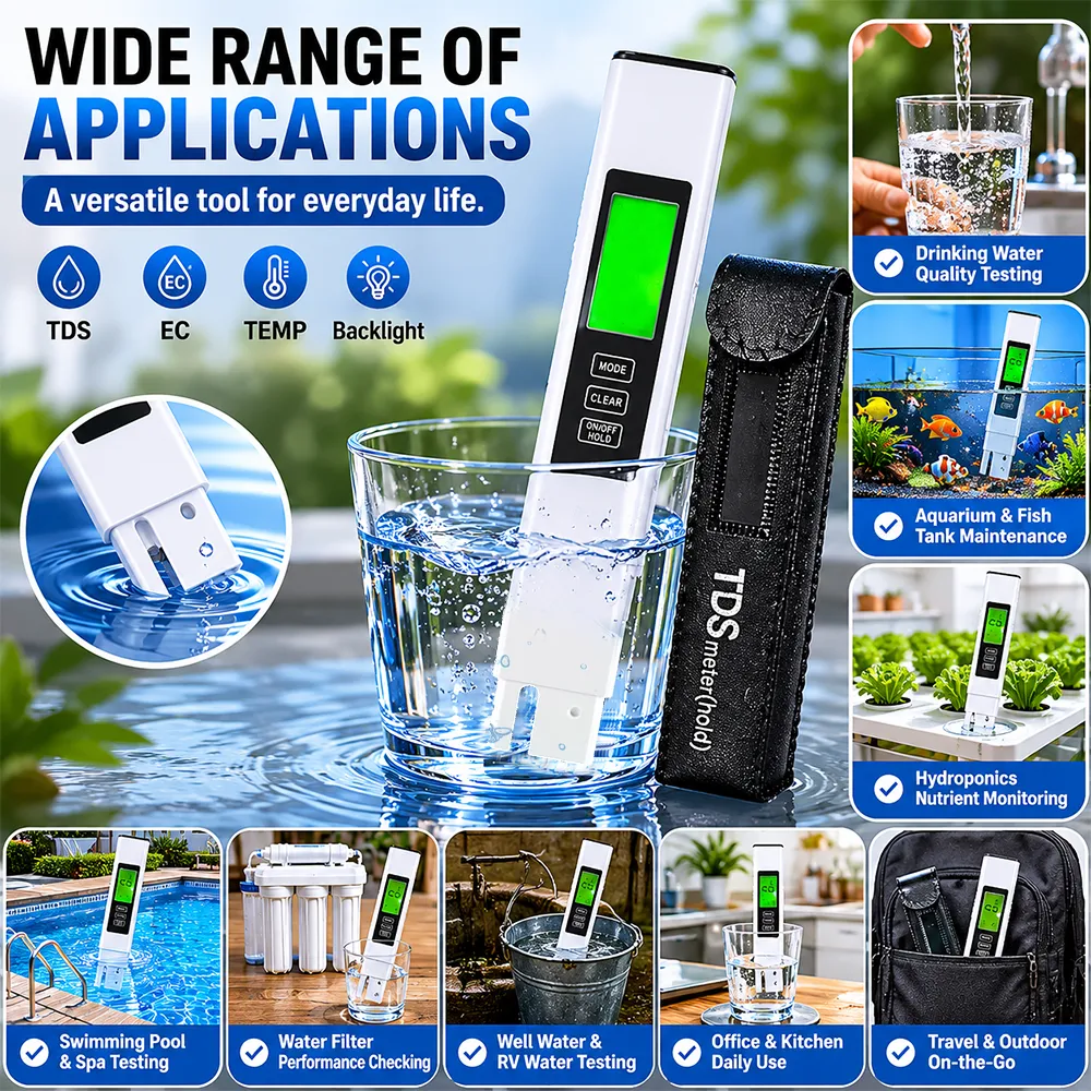💧🔬Water Quality Tester – Accurate Digital TDS Meter for Drinking Water, Hydroponics & Aquariums