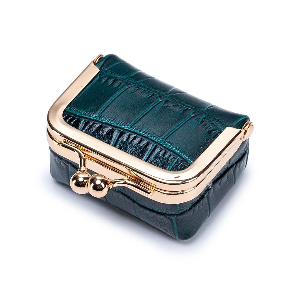 🐊 Genuine Leather Crocodile-Pattern Mini Jewelry Case 1