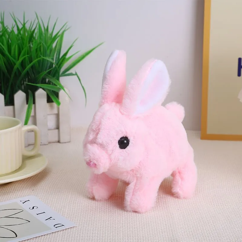 🐰 Interactive rabbit plush toy with 🎁 3D Printed Easter Bunny Egg Fidget Toy