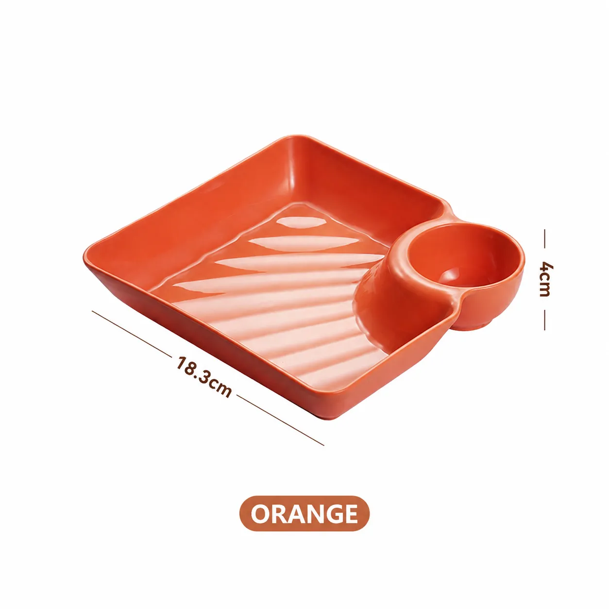 All-in-One Snack & Dip Plate