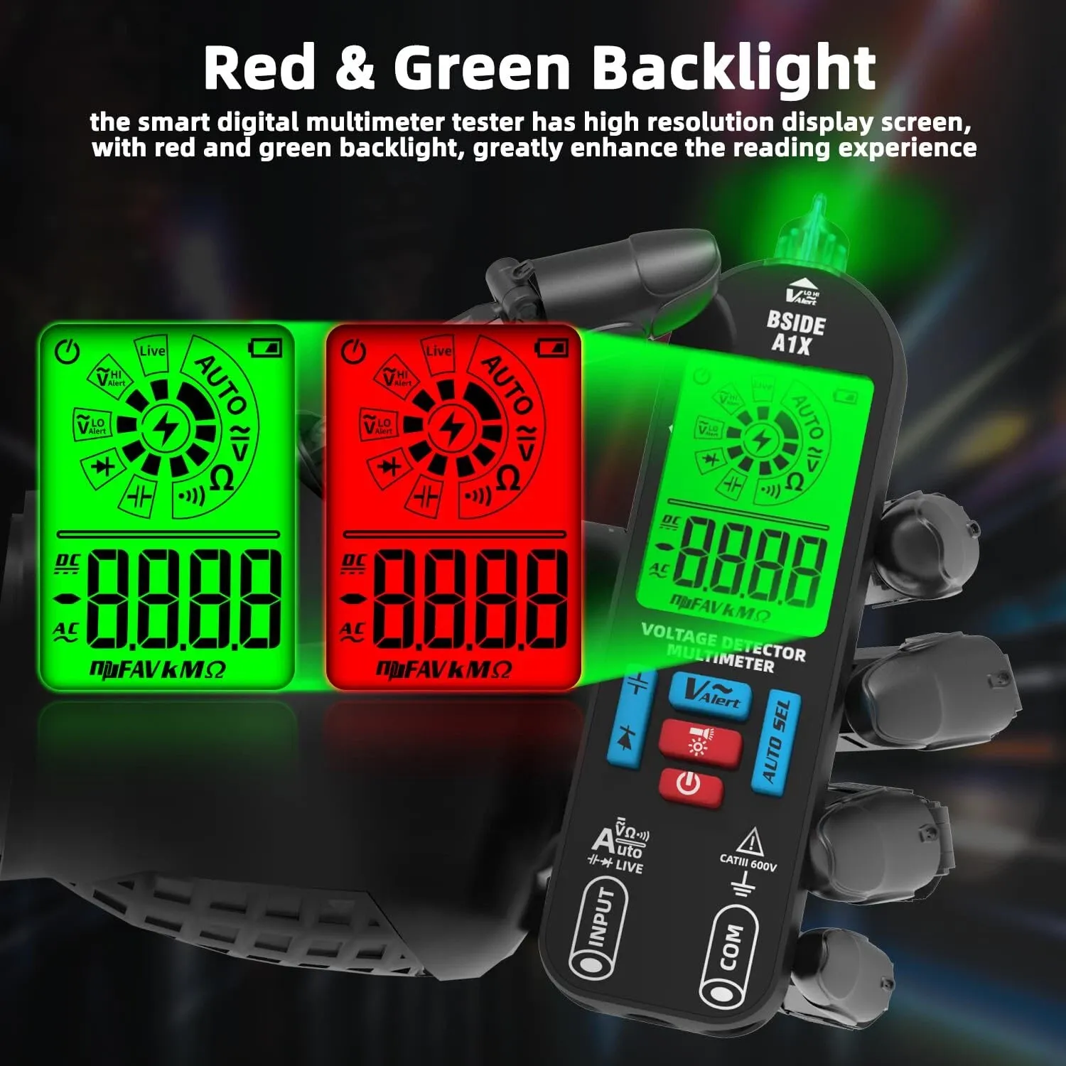 Smart Pen Multimeter with Auto Detection & Color Alerts