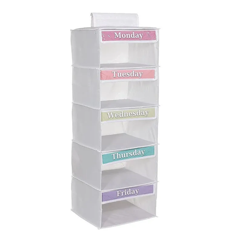 5-Day Hanging Closet Organizer