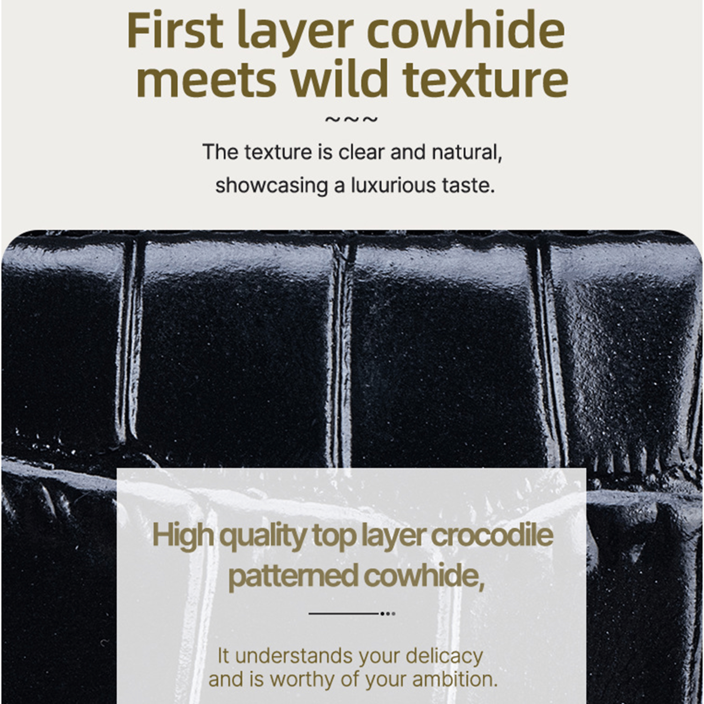 🐊 Genuine Leather Crocodile-Pattern Mini Jewelry Case 1