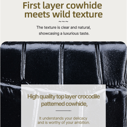 🐊 Genuine Leather Crocodile-Pattern Mini Jewelry Case 1
