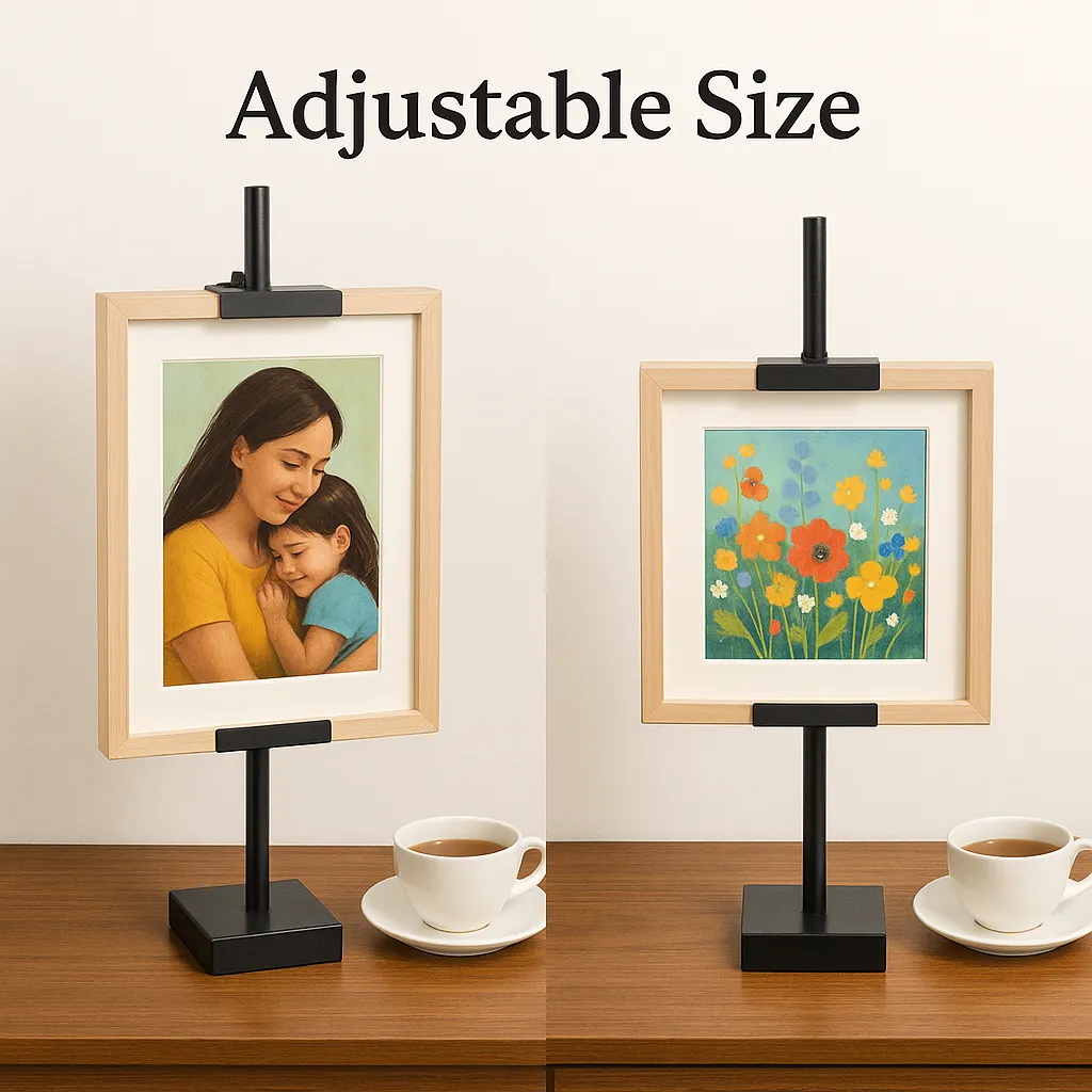 Adjustable Tabletop Easel: Paint or display art comfortably at your desk with a sturdy, space-saving wooden frame. 🎨