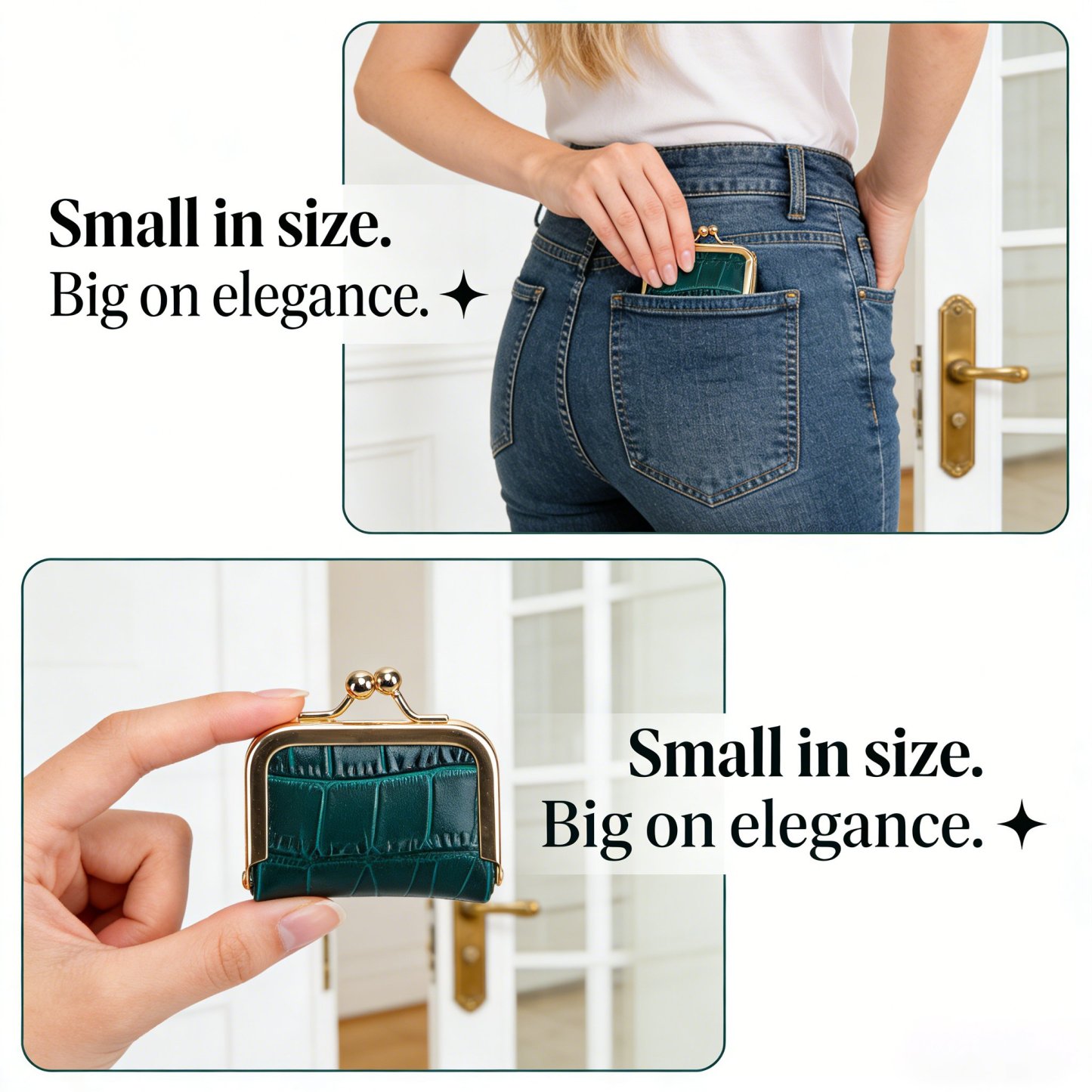 🐊 Genuine Leather Crocodile-Pattern Mini Jewelry Case 1