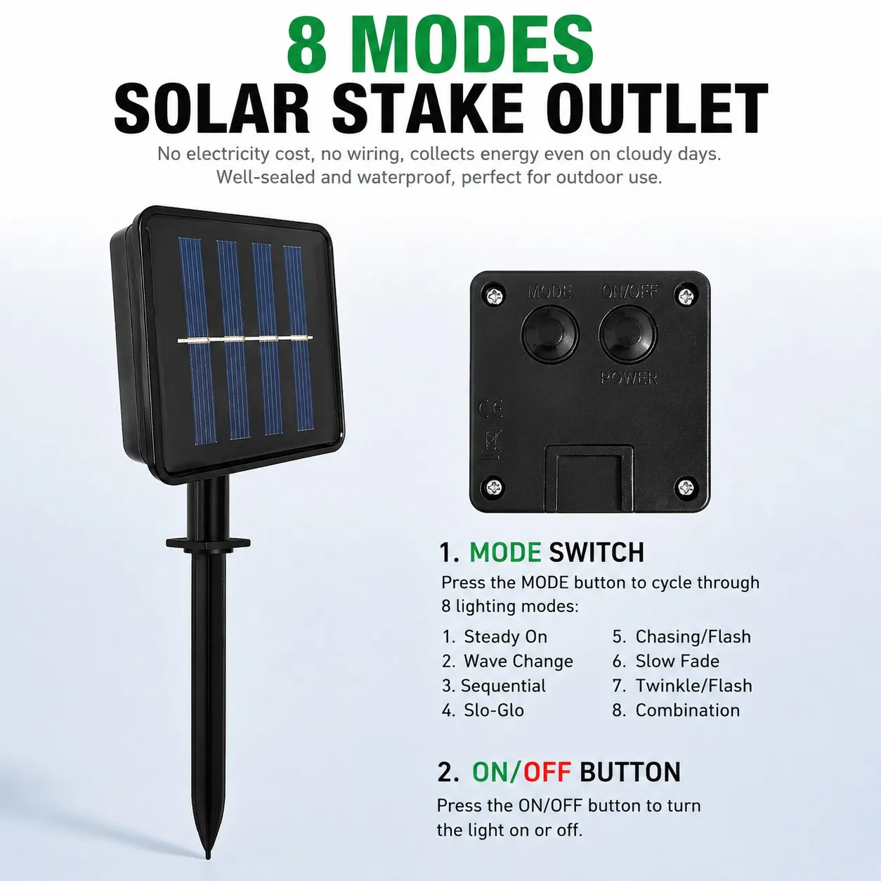5-Piece Solar Candy Cane Pathway Lights