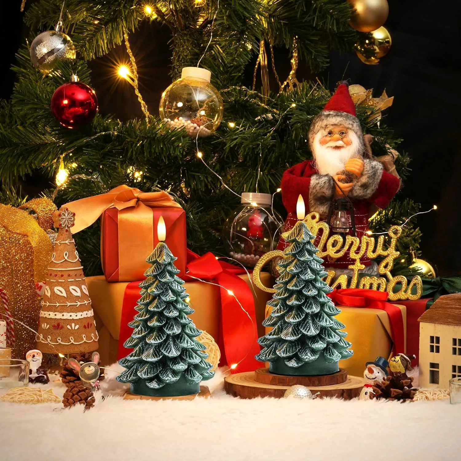 Christmas Tree Flameless LED Candle