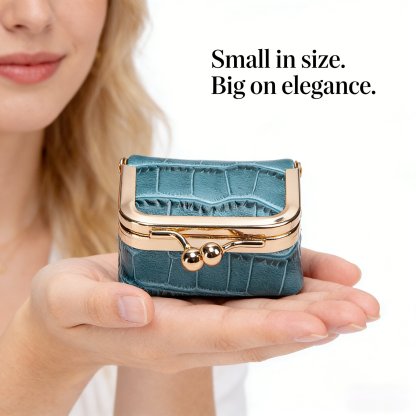 🐊 Genuine Leather Crocodile-Pattern Mini Jewelry Case 1