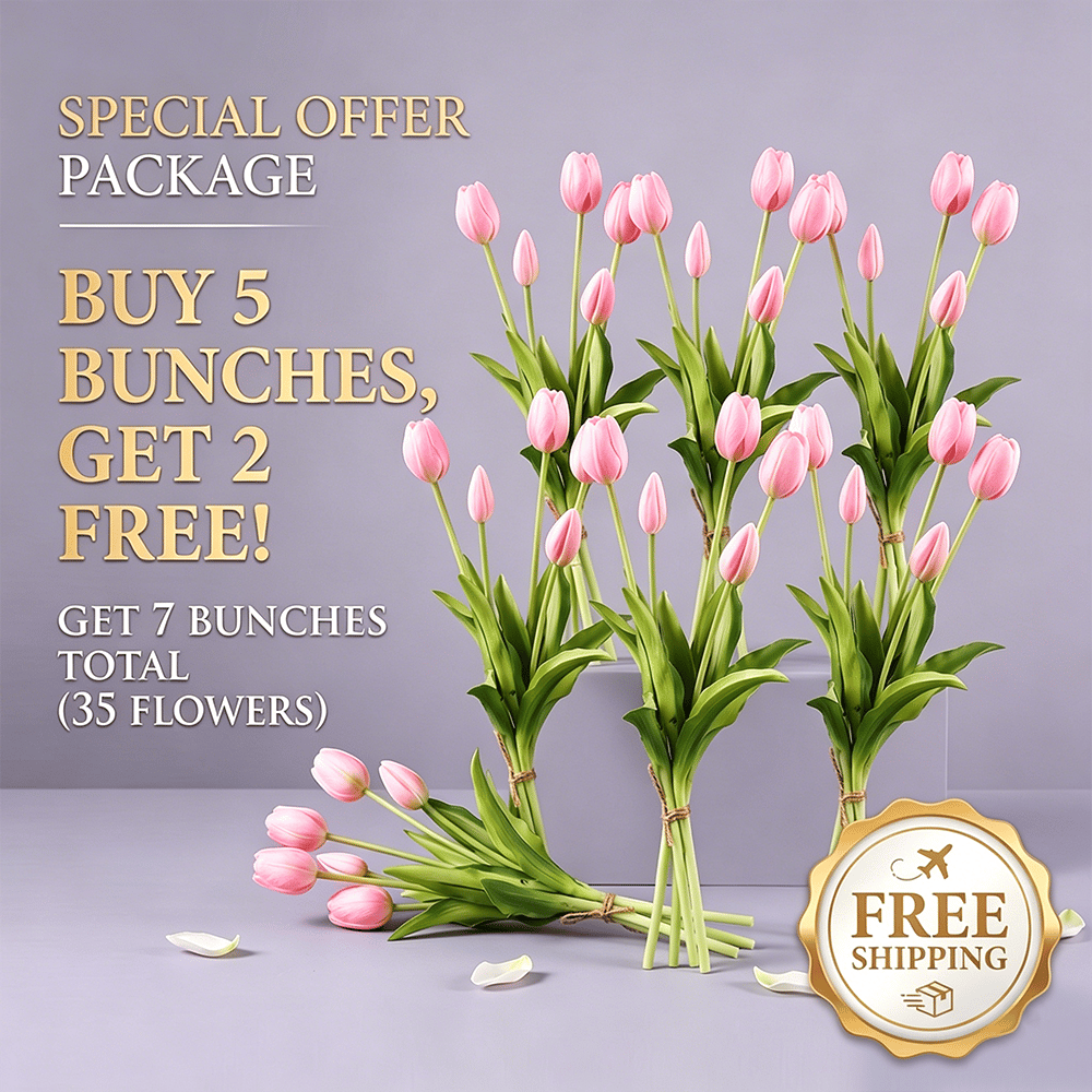 🌷 Lifelike Tulip Bouquet Décor for Every Space 3