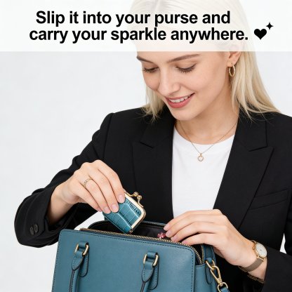 🐊 Genuine Leather Crocodile-Pattern Mini Jewelry Case 1