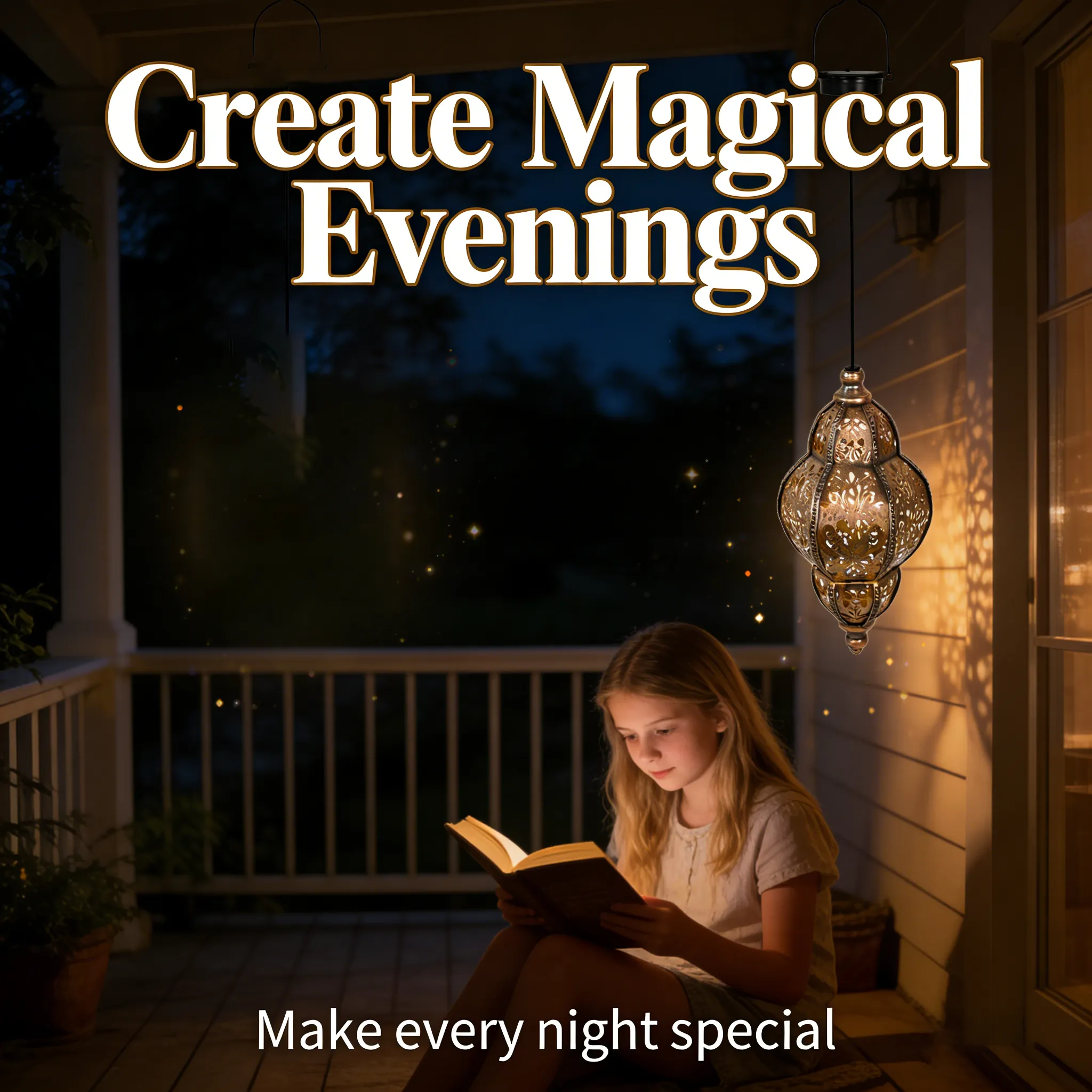 Baroque Solar Lantern: Enhance your garden’s nighttime elegance with vintage patterns that require zero wiring or maintenance. 🏺