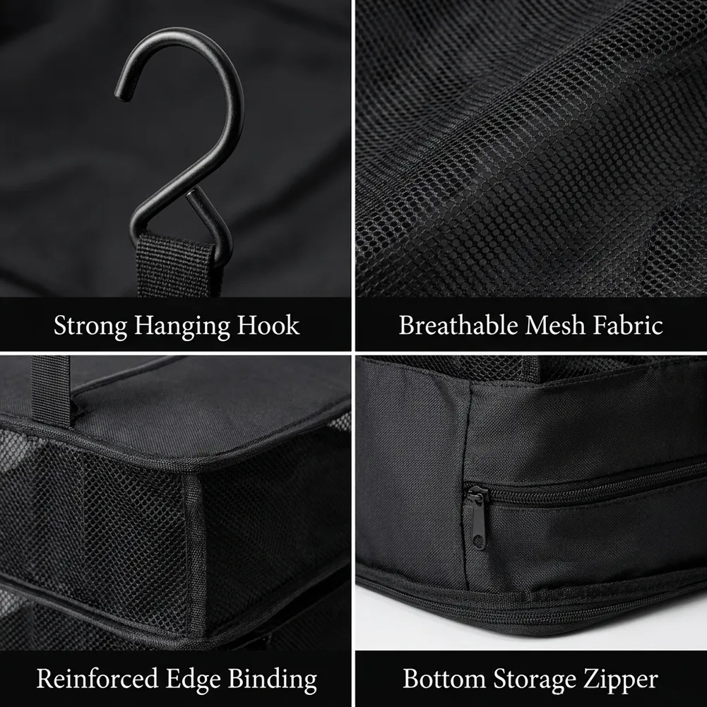 🧳 Travel Hanging Closet Organizer Bag with Hooks & Compression Straps