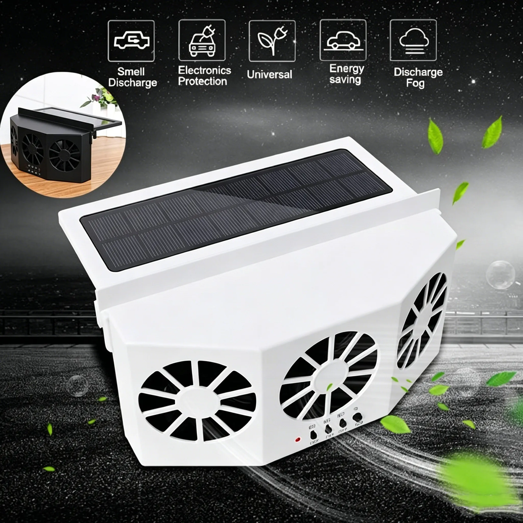 ☀️ Solar-Powered Car Ventilation Fan