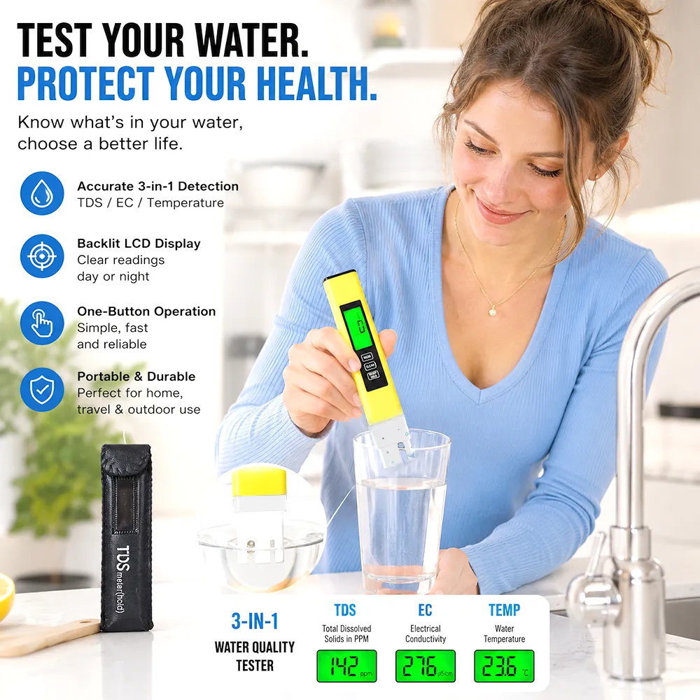 💧🔬Water Quality Tester – Accurate Digital TDS Meter for Drinking Water, Hydroponics & Aquariums