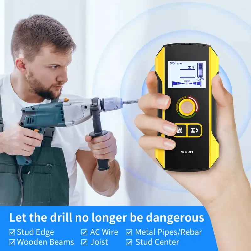 Precision Wall Scanner With Positioning Hole: Stop drilling blindly