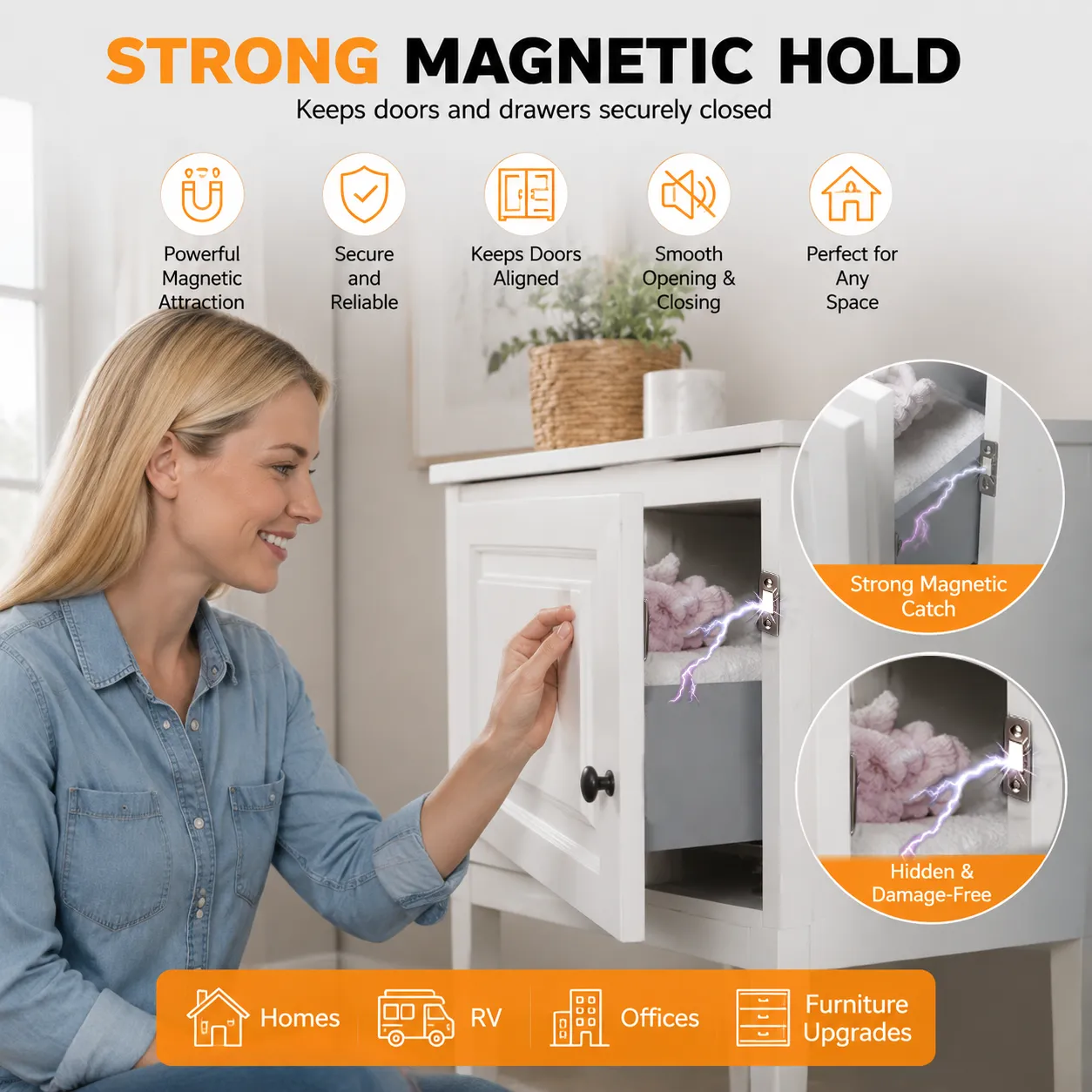 Magnetischer Türfeststeller für schnelle Montage