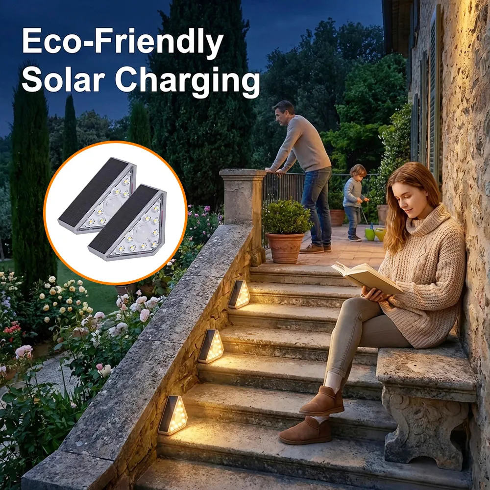 🌞 LED Solar Powered Stair Lights