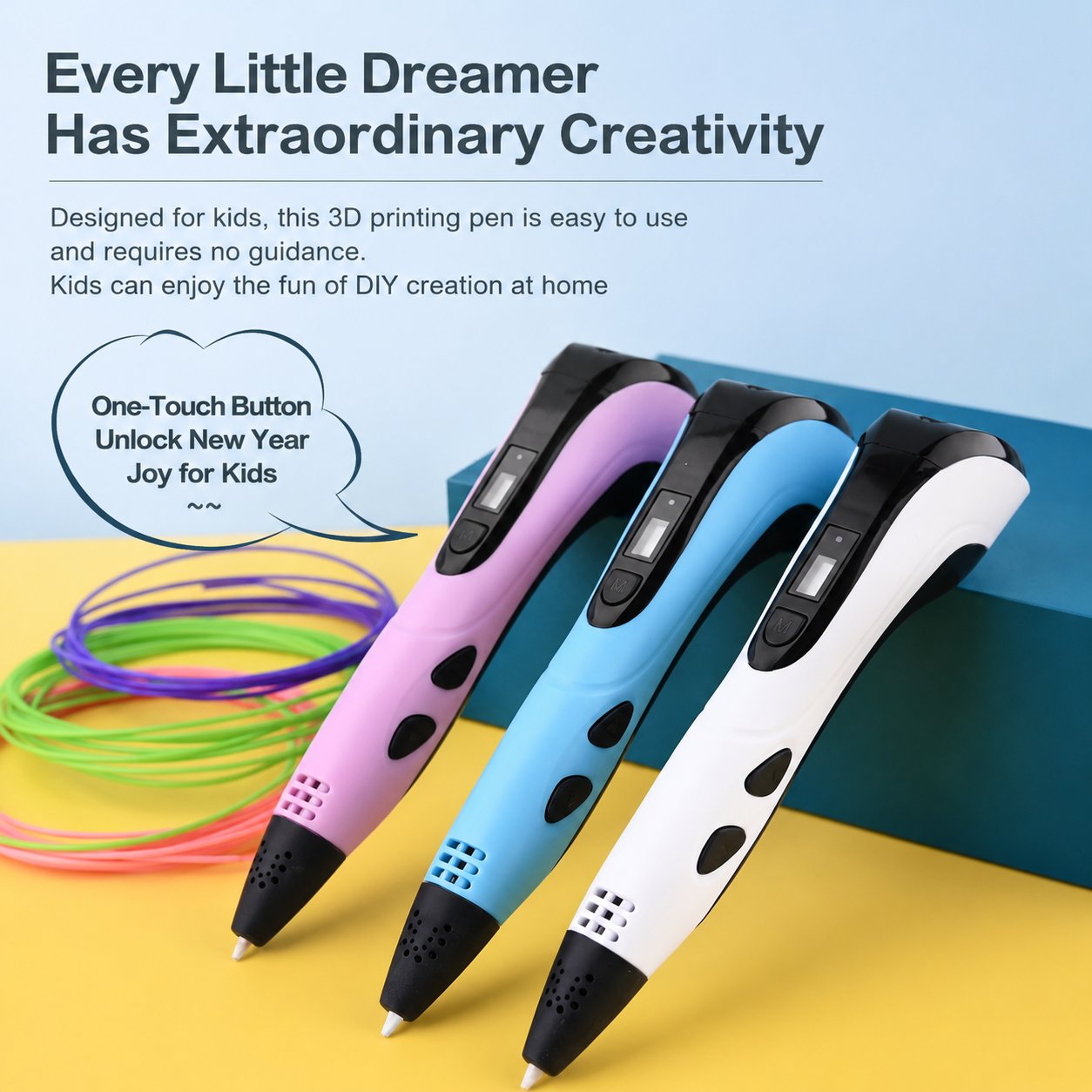 3D-Druckstift zum Lernen, Zeichnen und Gestalten für Kinder