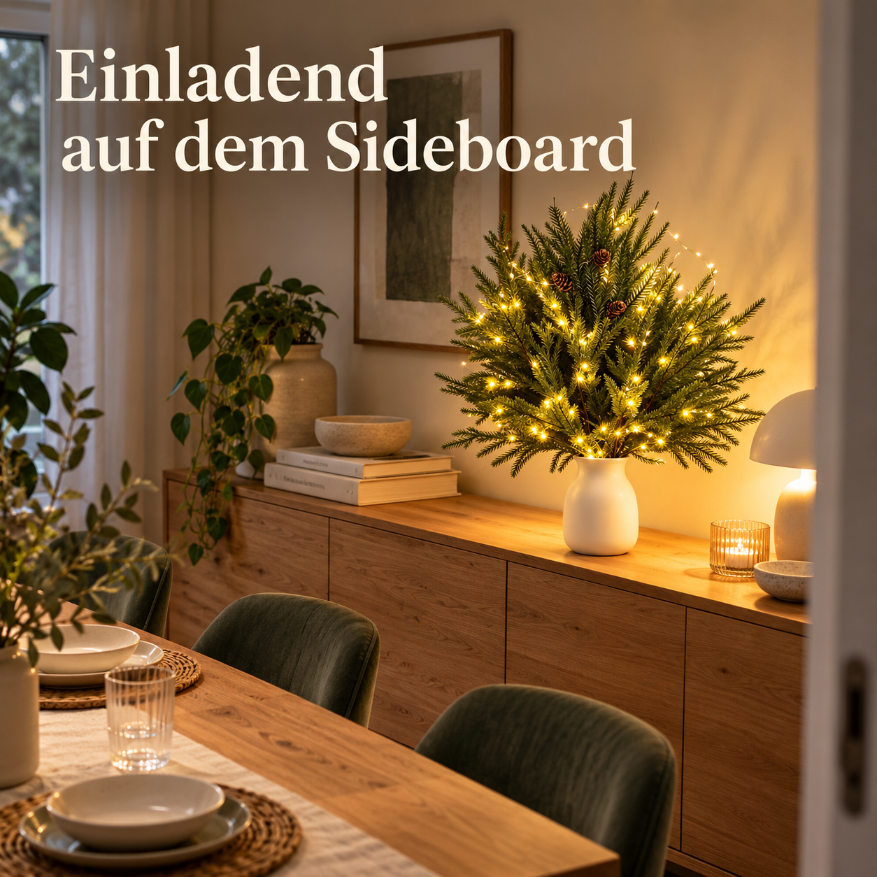 LED-Tannenzweige für ein gemütliches Zuhause