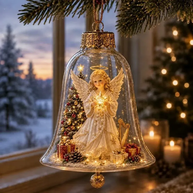 Warm-Glow Christmas Story Bell Ornament