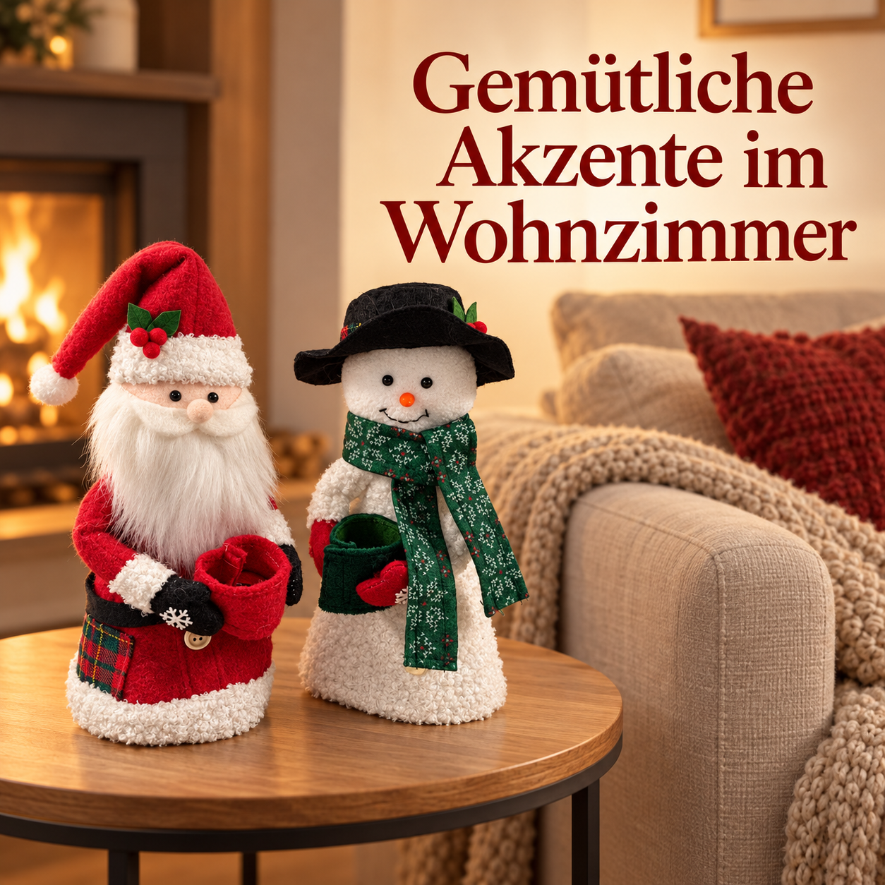 Dekofiguren-Duo für gemütliche Weihnachtsstimmung