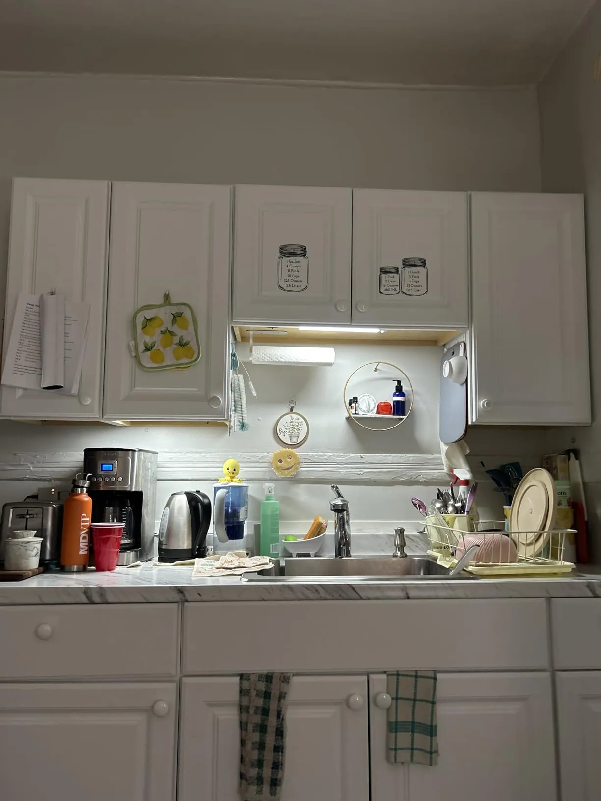 Perfect for low light areas with no outlets or wall switches!